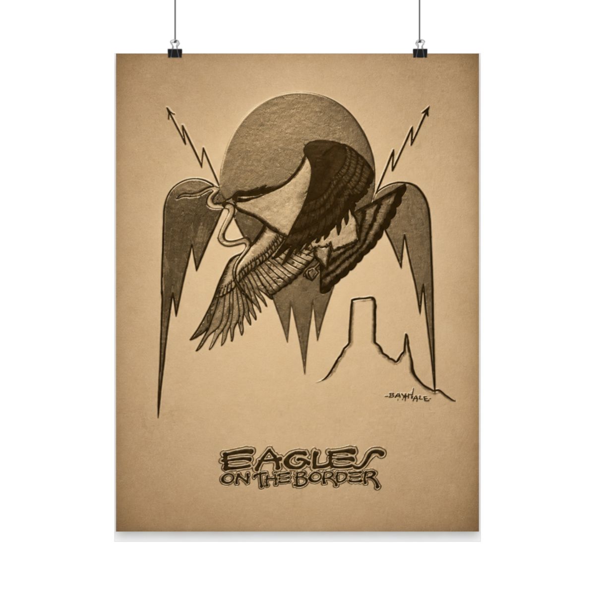 Eagles On The Border Poster - alternate angle 1, merchandise