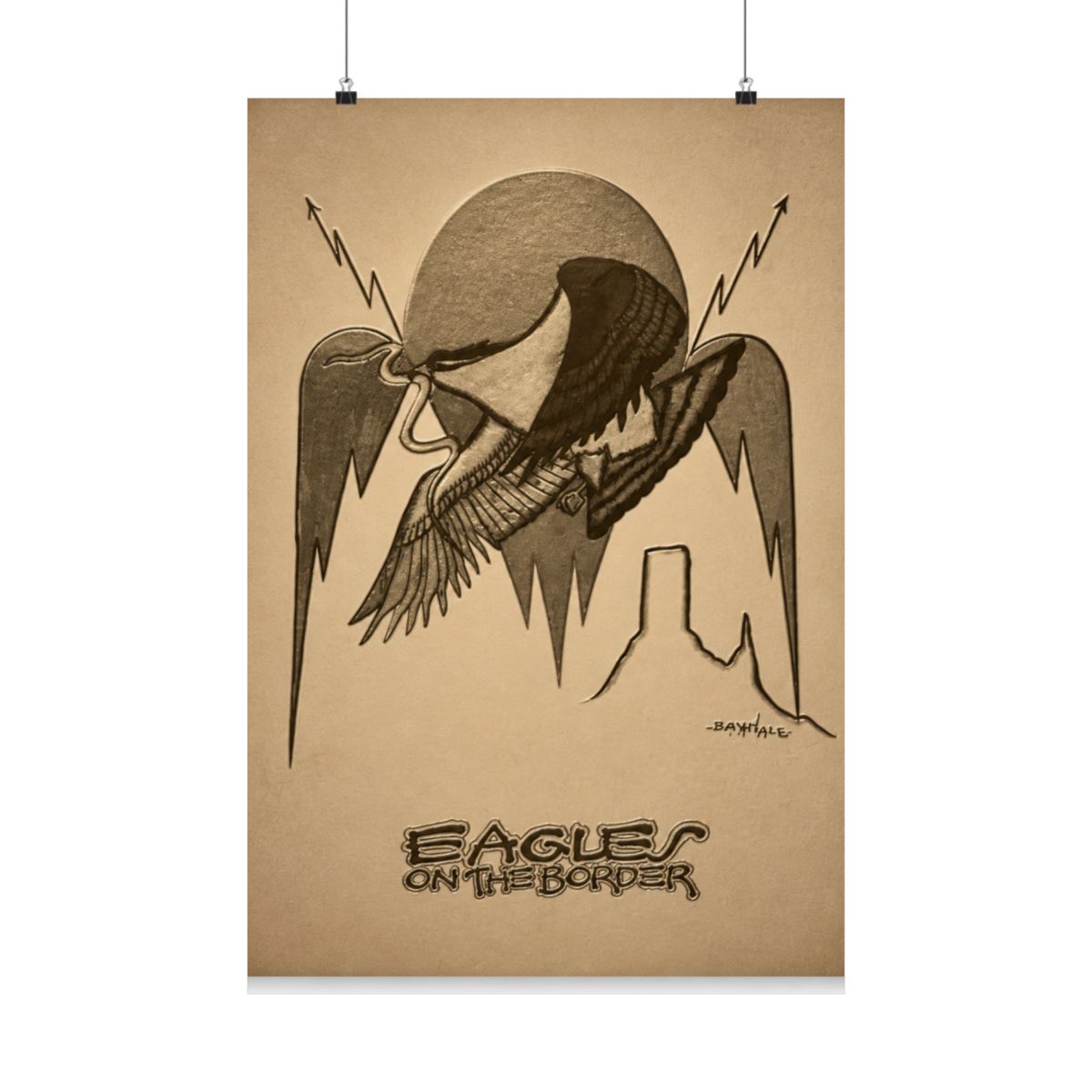Eagles On The Border Poster