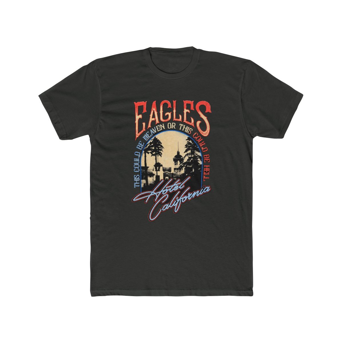 Eagles Premium Carbon T Shirt Heaven Or Hell (Black) - alternate angle 5, merchandise