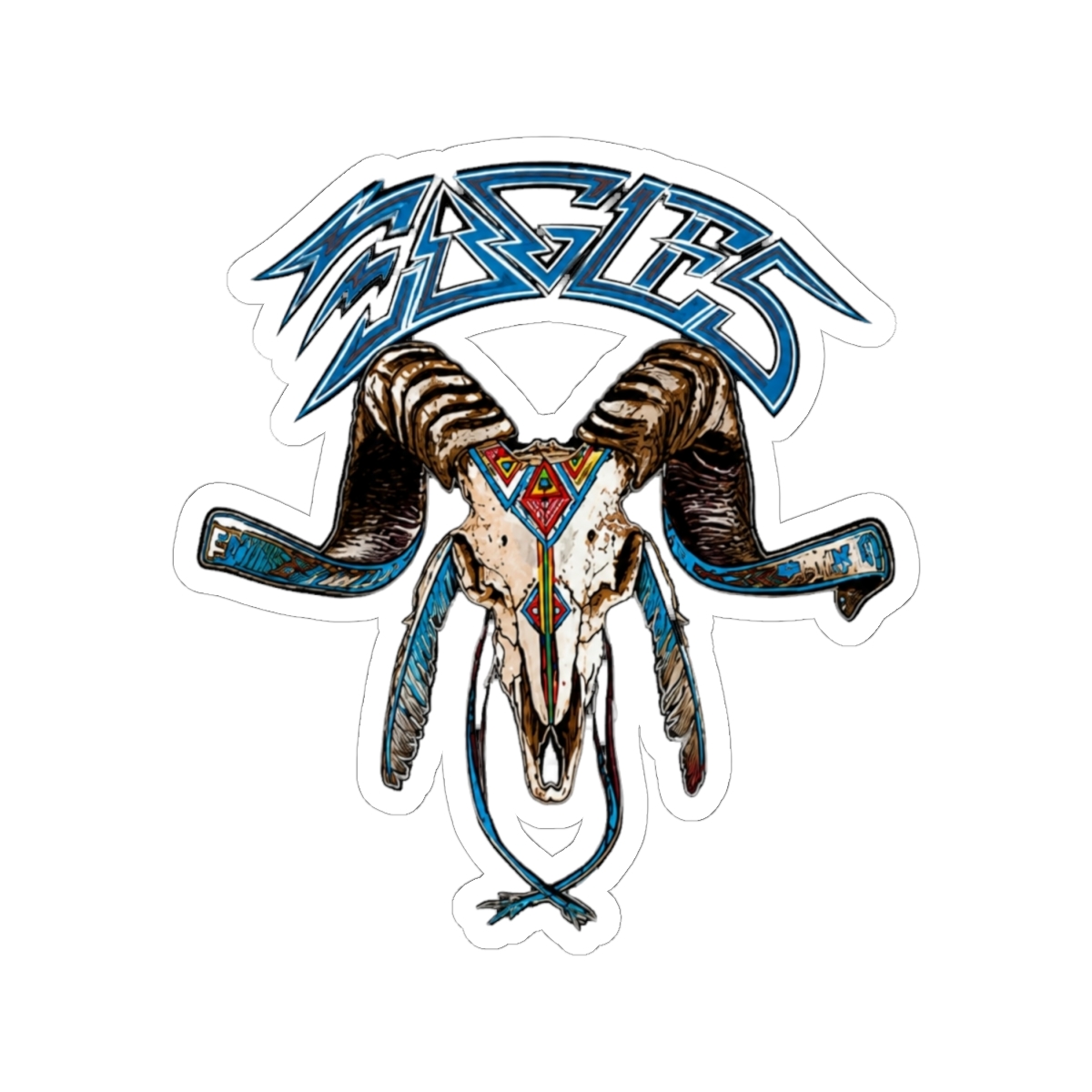 Eagles-Band Sticker - alternate angle 1, merchandise