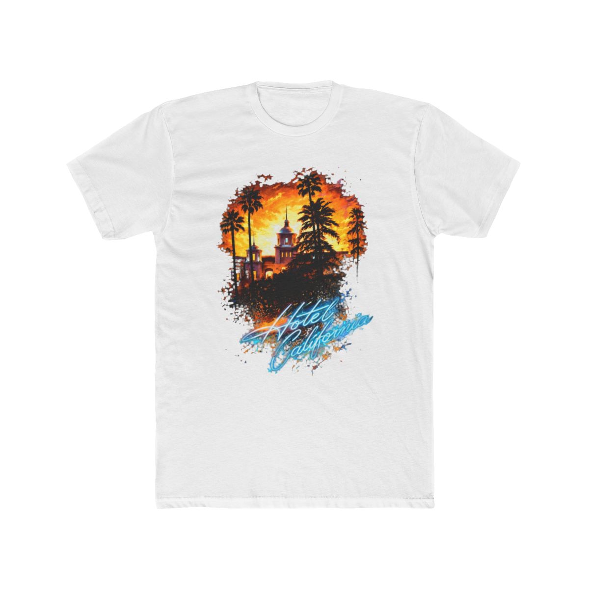 Eagles Hotel California Halftone T Shirt - Official T-Shirts merchandise